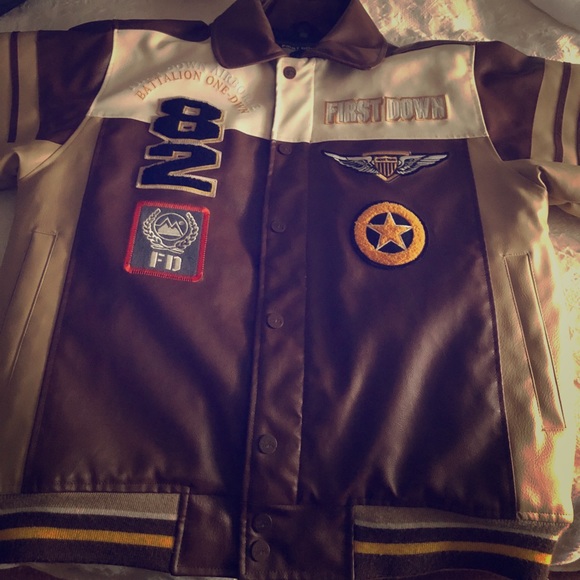 Gucci Other - Premium Leather Bomber Jacket With Patches