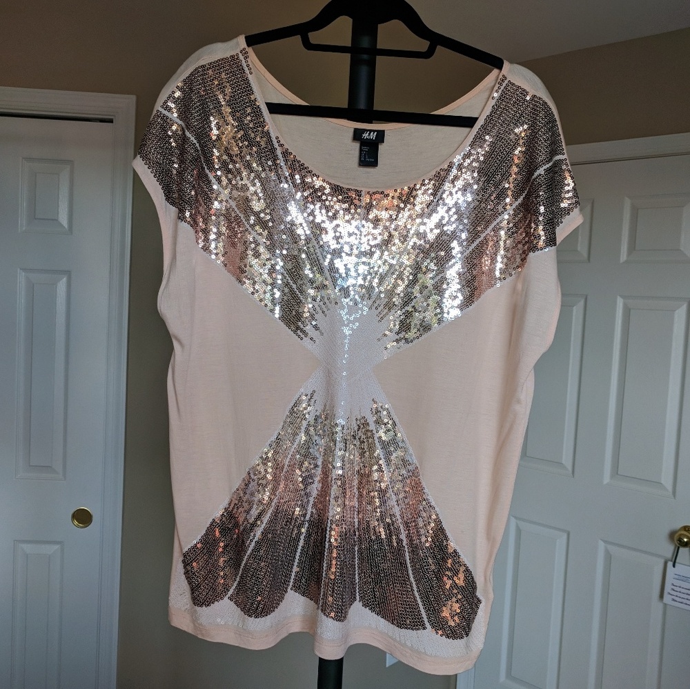 H&M sequin top