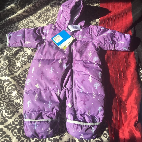Columbia Other - Columbia Snowsuit Infant Purple Tree Pattern