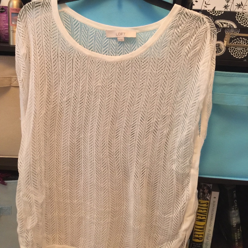 Sheer top from LOFT.
