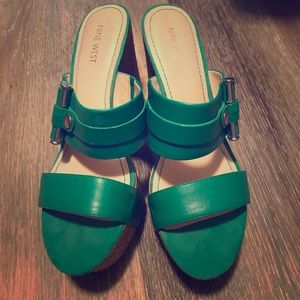 Nine West Leather Wedges