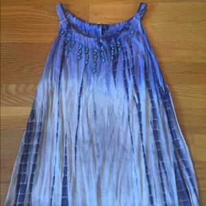 Beaded tank top. Large
