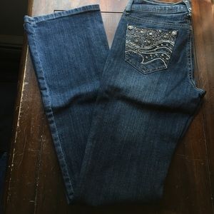Grace in LA crystal/beaded jeans