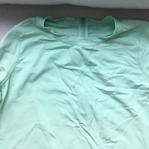 Lululemon bright neon green rashguard