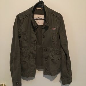 Hollister green army jacket