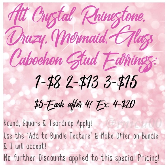 Royal Blue Glitter Bomb Stud Earrings! - Picture 8 of 8