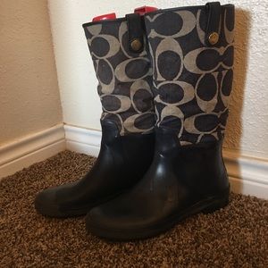 Coach rain boots