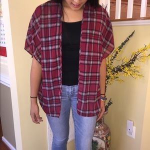 Charlotte Russe Flannel Cardigan/ Cover up