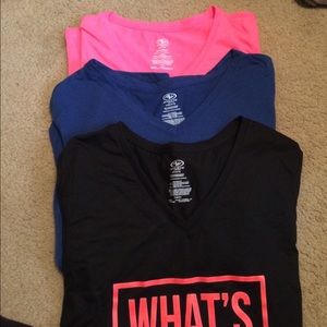 3 work out shirts