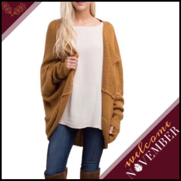 Boutique Sweaters - Dolman Sleeve Cardi