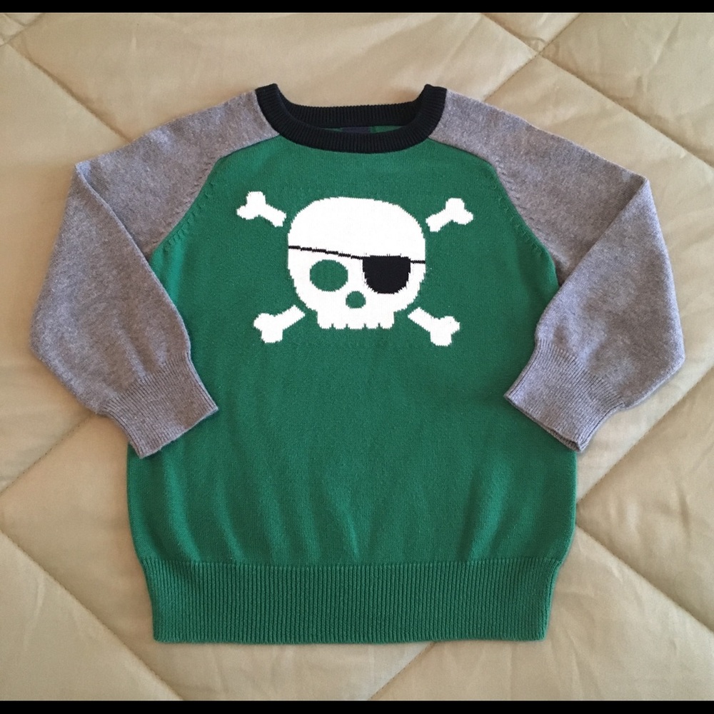 SOLD- Baby Gap Boy’s Skull and Crossbones Sweater