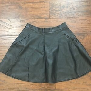 Black Leather Skirt