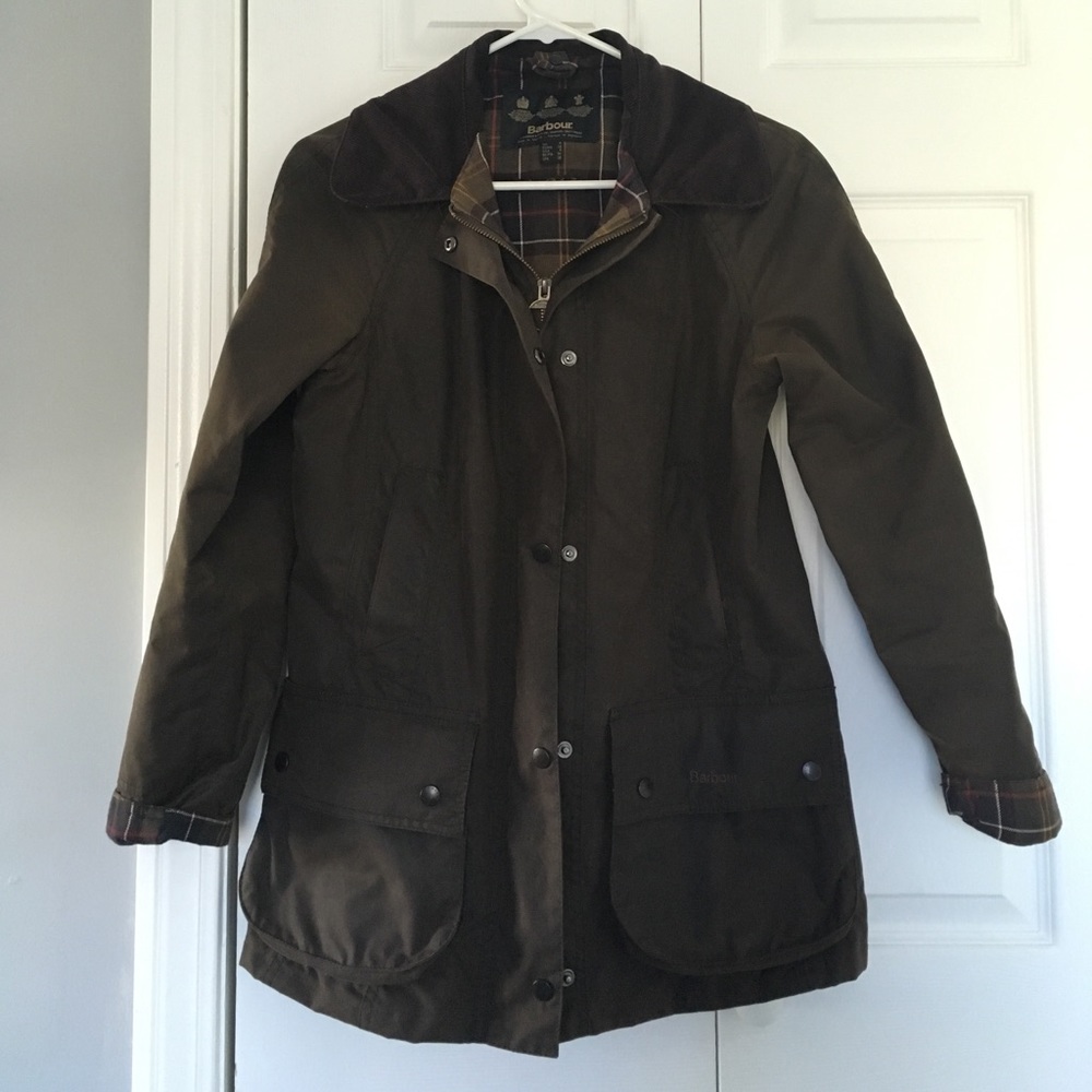 Women’s Barbour beadnell - size 4, olive