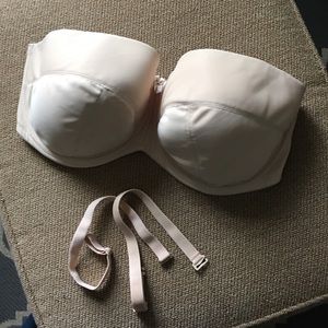Nude strapless Panache bra