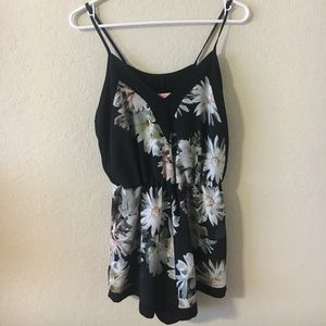 Black Floral Romper from Nordstrom