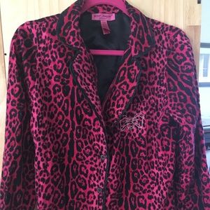 Adorable hot pink Betsey Johnson pajamas