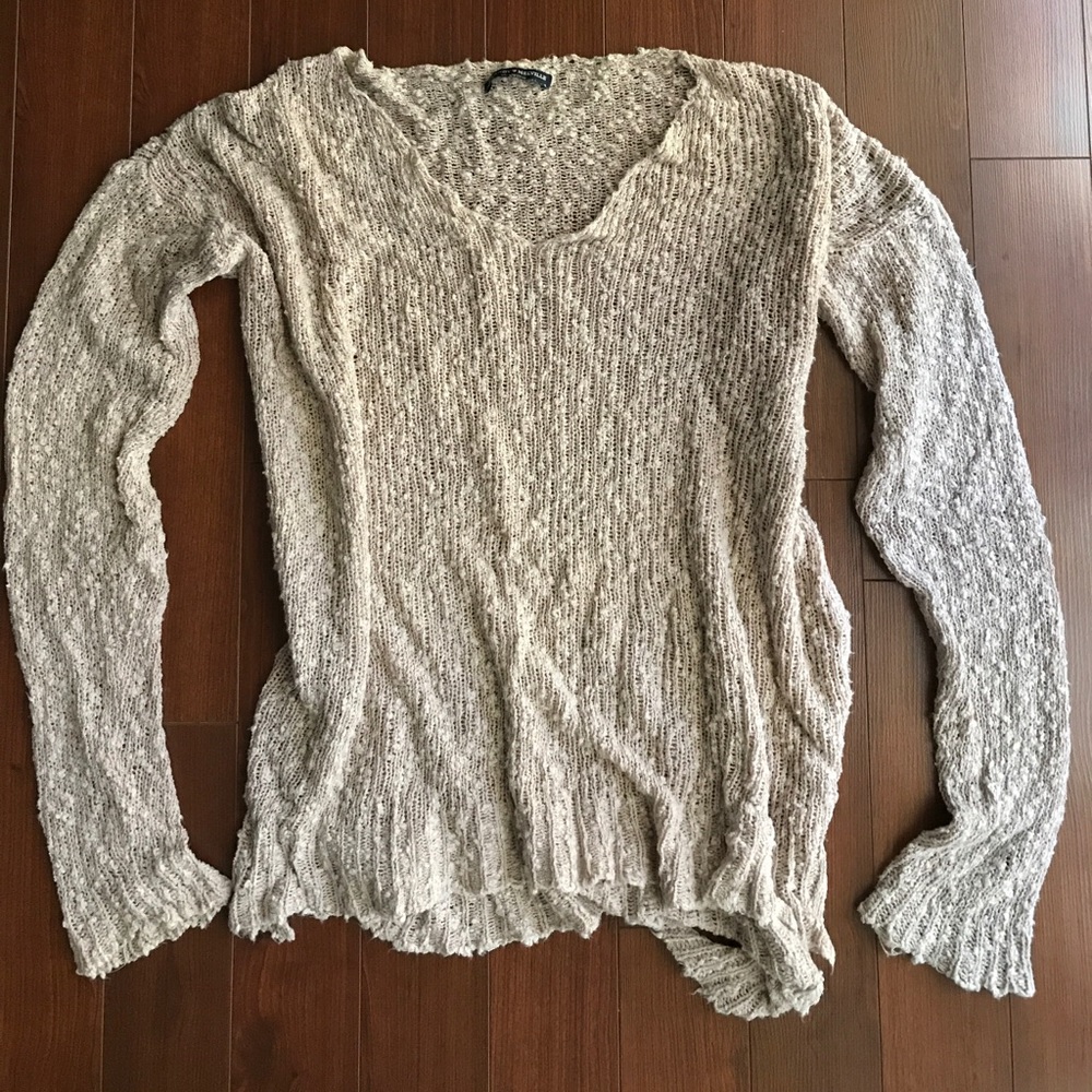 Oversized Knit Light Pink Sweater
