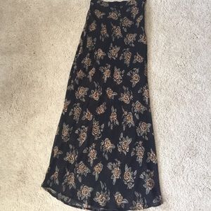Floral maxi skirt