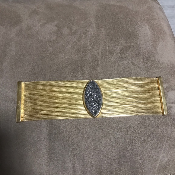 Druzy Gold Plated Bracelet - Picture 5 of 5