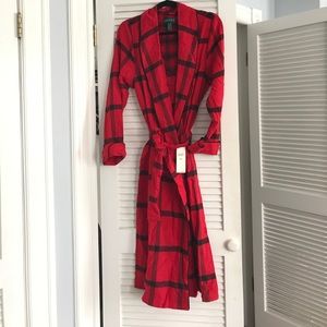 NWT red flannel robe