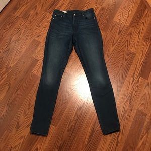 High rise skinny jeans