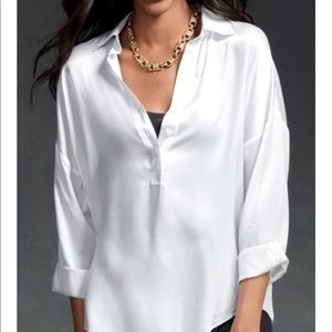 Cabi white popover tunic # 937