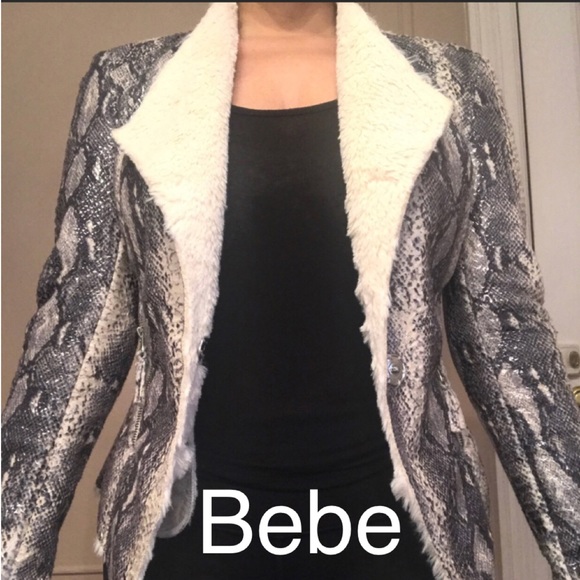 bebe Jackets & Blazers - Bebe Snakeskin Blazer