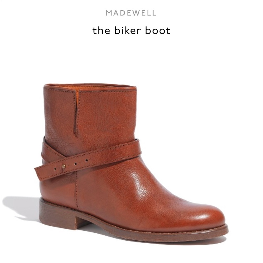 🆕 Madewell - Biker Boot in Pecan - Floor Display