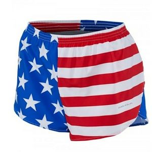 BOA American flag running shorts