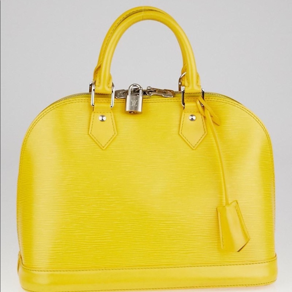 Authentic LV Alma PM Epi -Citron