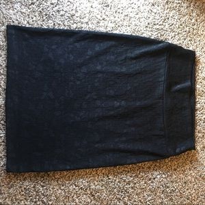 Lularoe black floral print skirt.