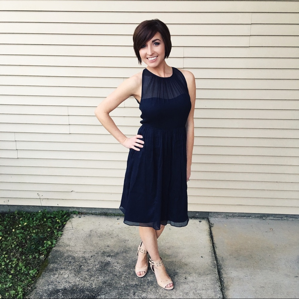 J. Crew navy dress
