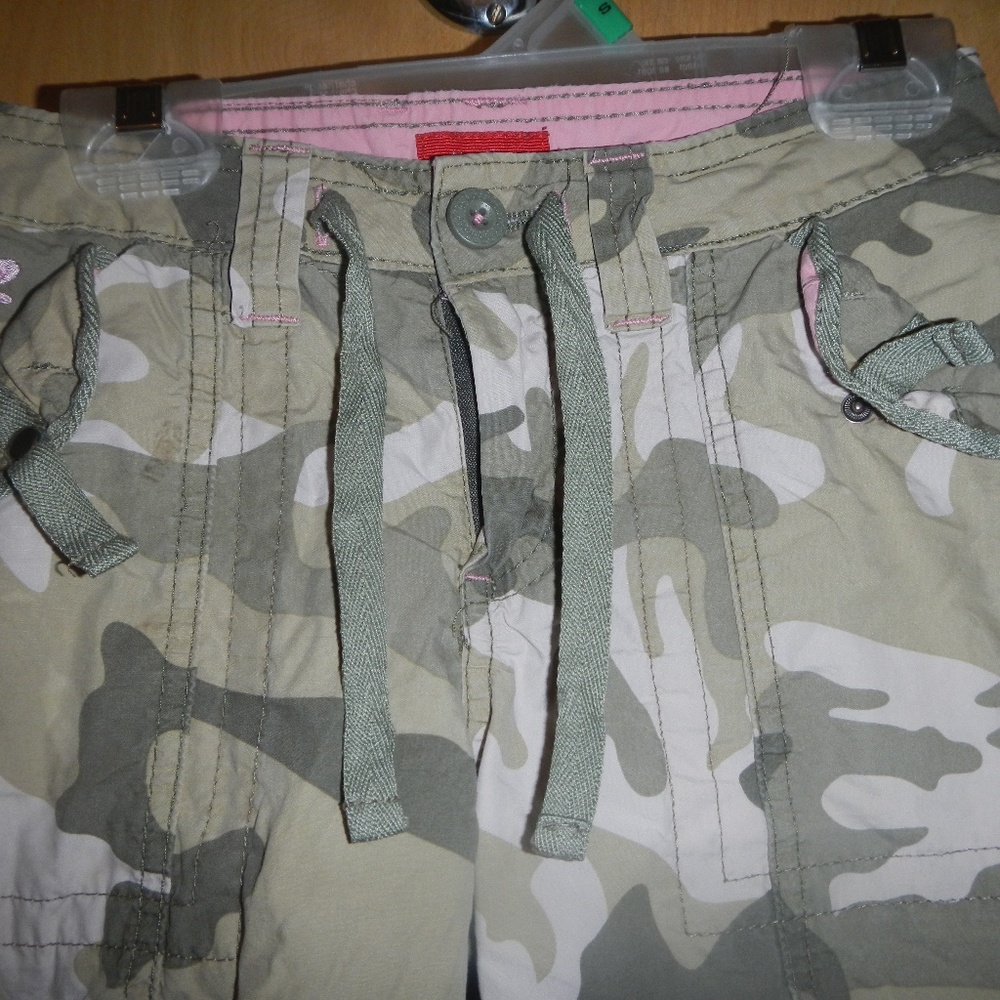 Camo cargo shorts