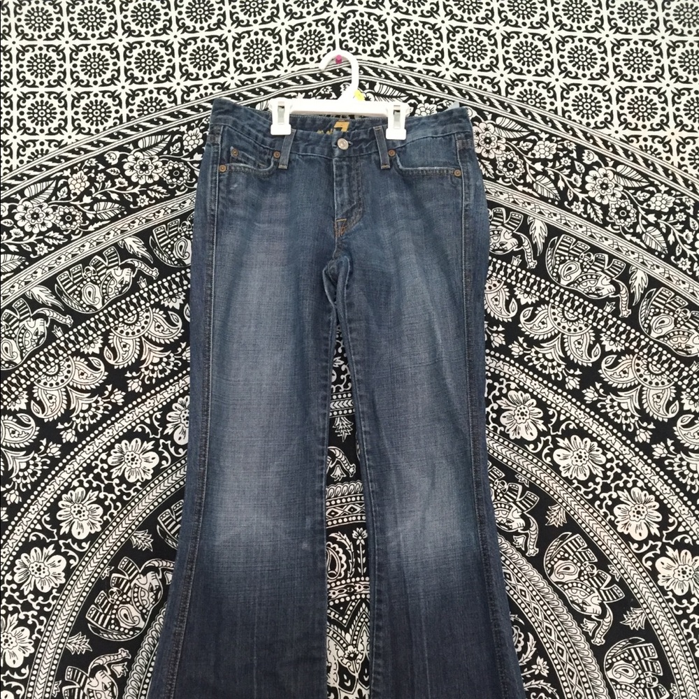 7fam FLARED JEANS - DISTRESSED