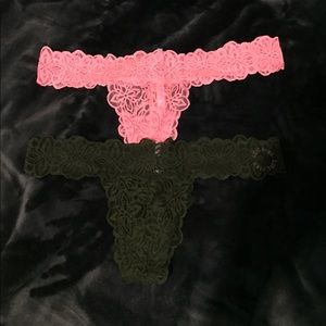 NEVER WORN! Pink brand thong panties