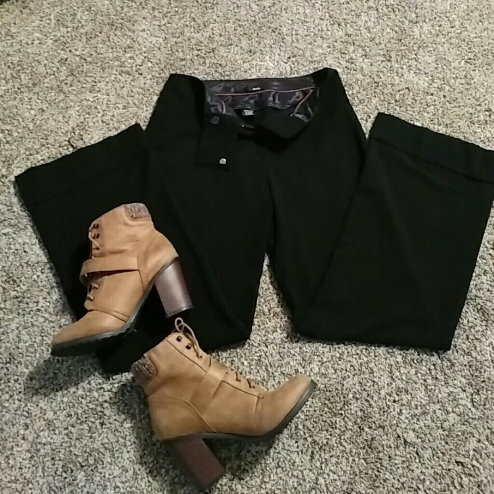 Dalia Flared Black Dress Slacks 6