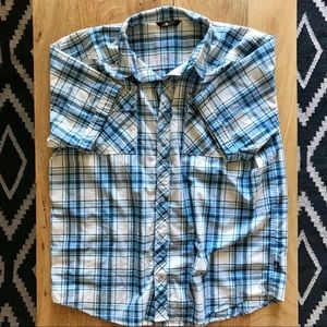 North Face Short Sleeve Snap Button Shirt