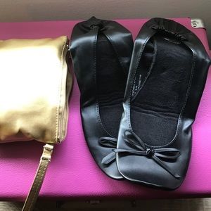 Slip on shoes with bag