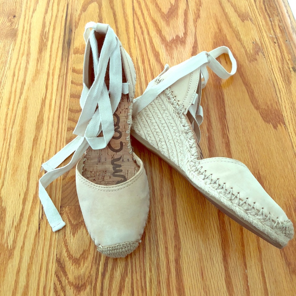 Sam Edelman wedge suede espadrilles