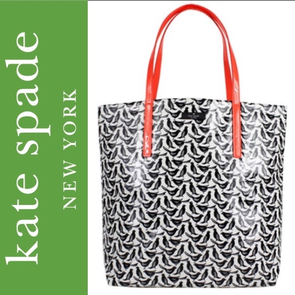kate spade Handbags - Kate Spade Bon Shopper Black Bird Tote