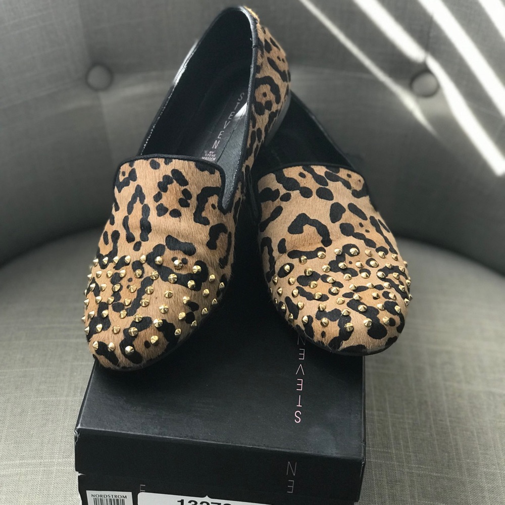Steve Madden Leopard Loafers