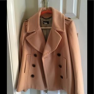 J Crew blush stadium coat