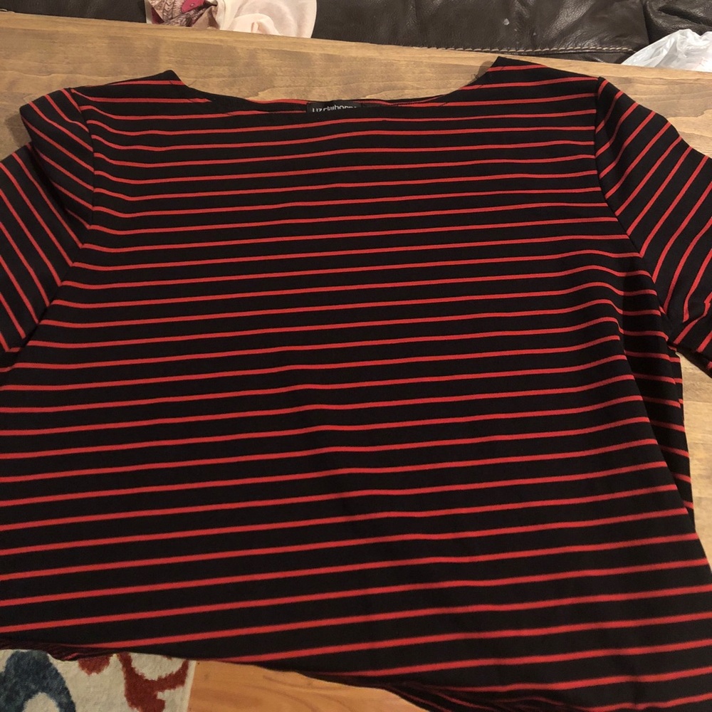 Women’s nautical navy/red Liz Claiborne top large
