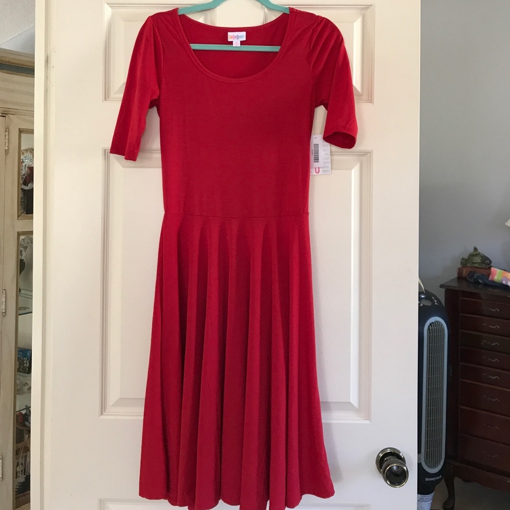 Brand new Lularoe red nicole dress