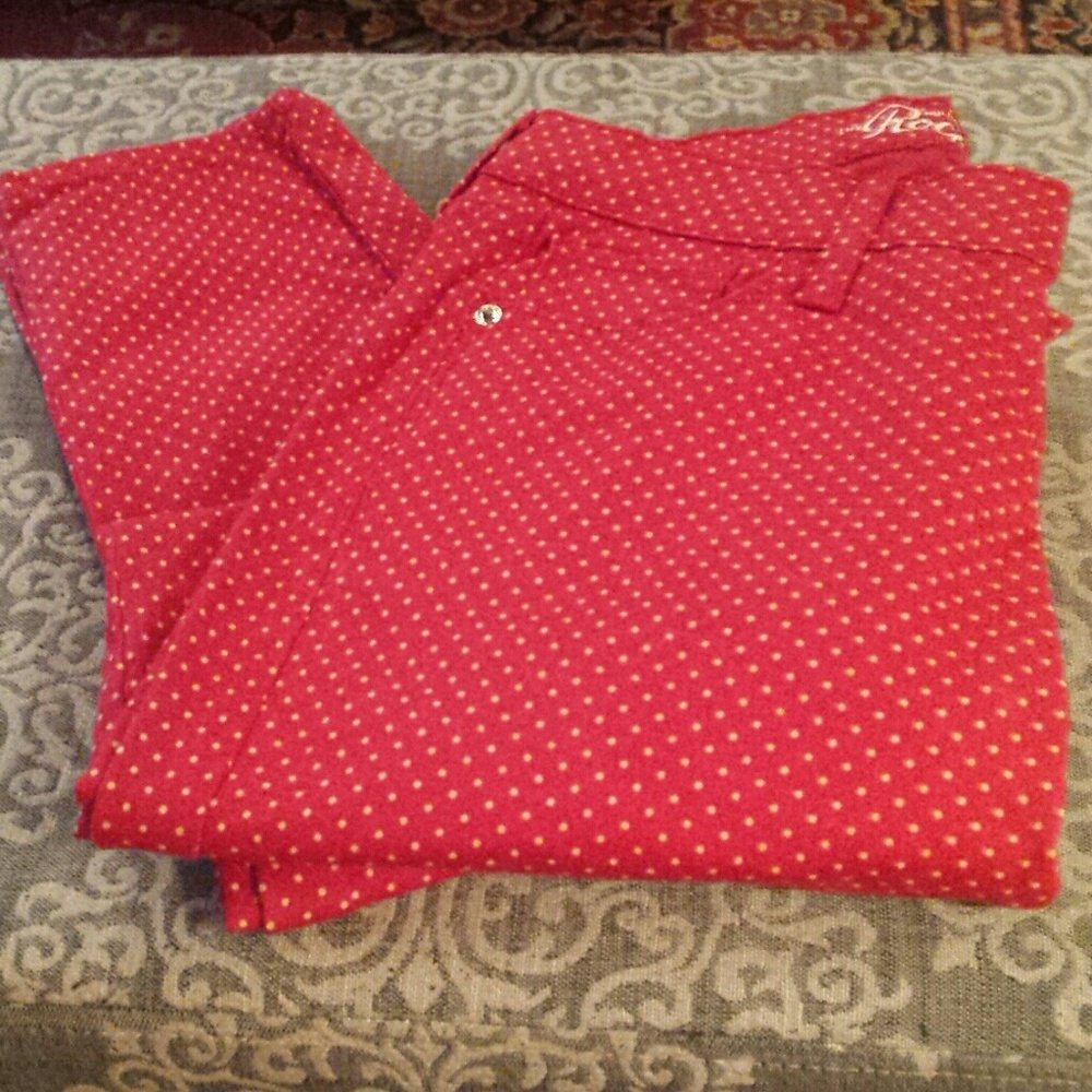 MOVING MUST GO! Polka Dot Rockstar Jeans - 8