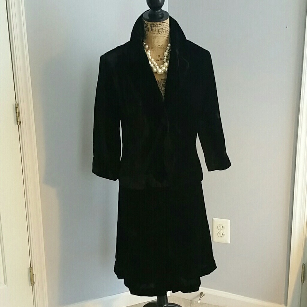 Black Velor Suit