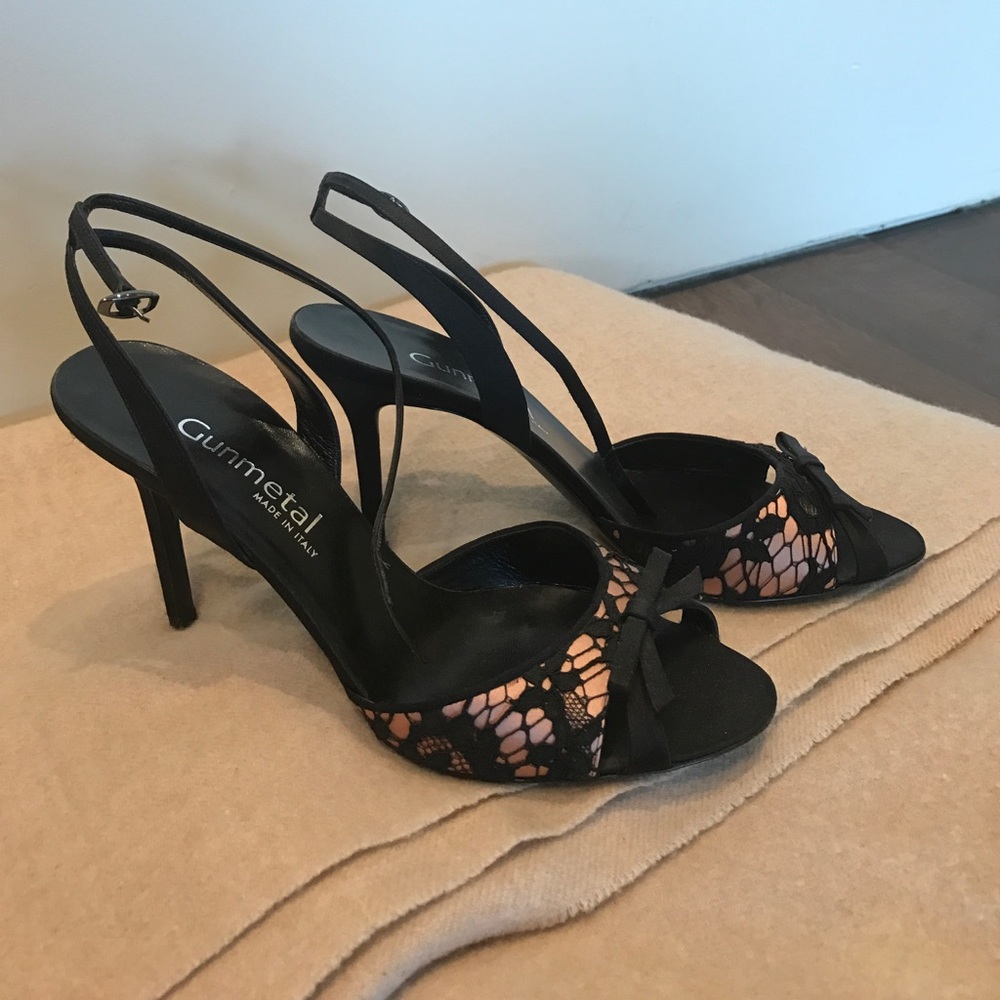 Gunmetal stiletto heel