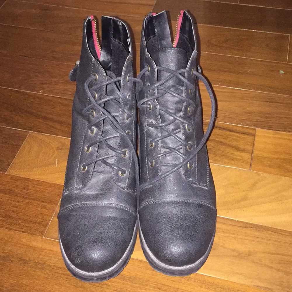 Women’s Black Combat Boots