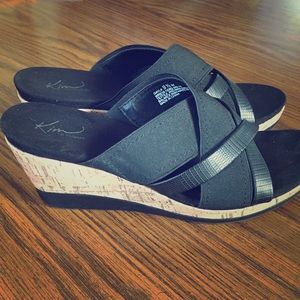 Kim Rogers open toe wedges- Size 9 1/2 M