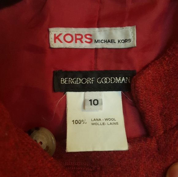 Michael Kors Wool Coat Bergdorf Goodman